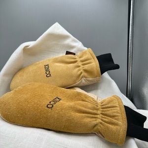 Authentic KINCO Pigskin Suede Leather Lined Pigskin Glove Mittens